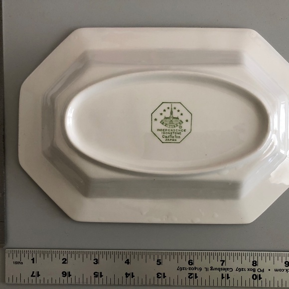 Independence Ironstone Castleton Japan White oblong serving dish - Picture 2 of 2